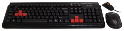 RV-1000 Wireless Gaming Combo Set A4tech Игровой набор сотоящий из радио клавиатуры GK300A и радимышки R4