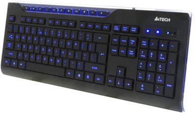 KD-800L A4Tech  keyboard Мультимедийная клавиатура с голубой подсветкой клавиш