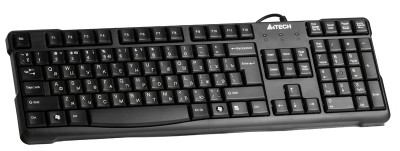 KR-750  A4Tech Keyboard USB проводная слим клавиатура с классическим расположением клавиш, USB