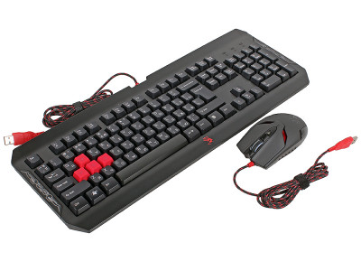 Q1100 Wired Bloody Gaming Combo Set  Bloody игровой набор, из клавиатуры и мышки