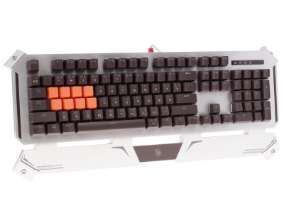 B740A Bloody Light strike Mechanical Infrared Switch Keyboard Bloody клавиатура с механическими клавишами. Имеется подсветка литер из 6 цветов  на клавишах.